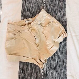 Free People High Waist Tan Shorts
